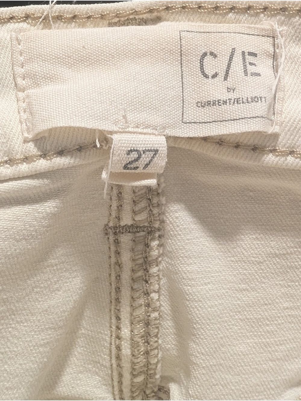 C/E by Current/Elliott | High Rise Flare In Bentonite Ivory - Picture 5 of 13